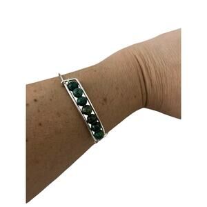 African turquoise bangle bracelet